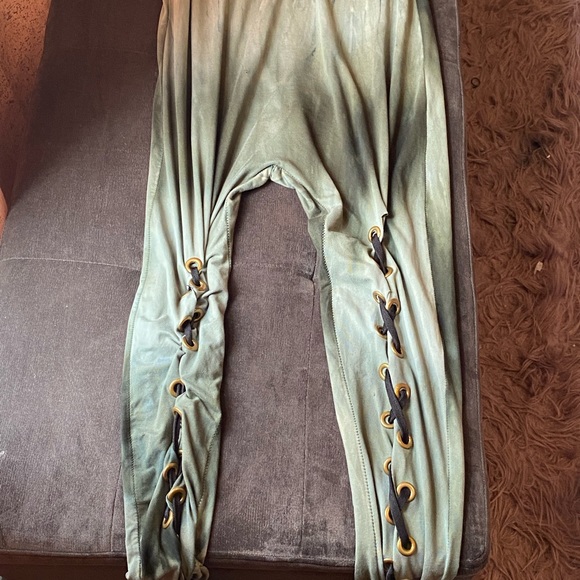 Tie dye army green jumpsuit - Picture 3 of 4